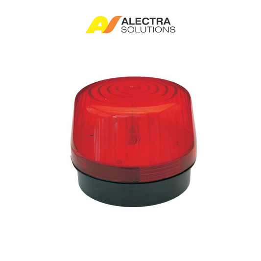 12V Red LED Strobe Light – Flashing Security Warning Beacon for Electric Fence