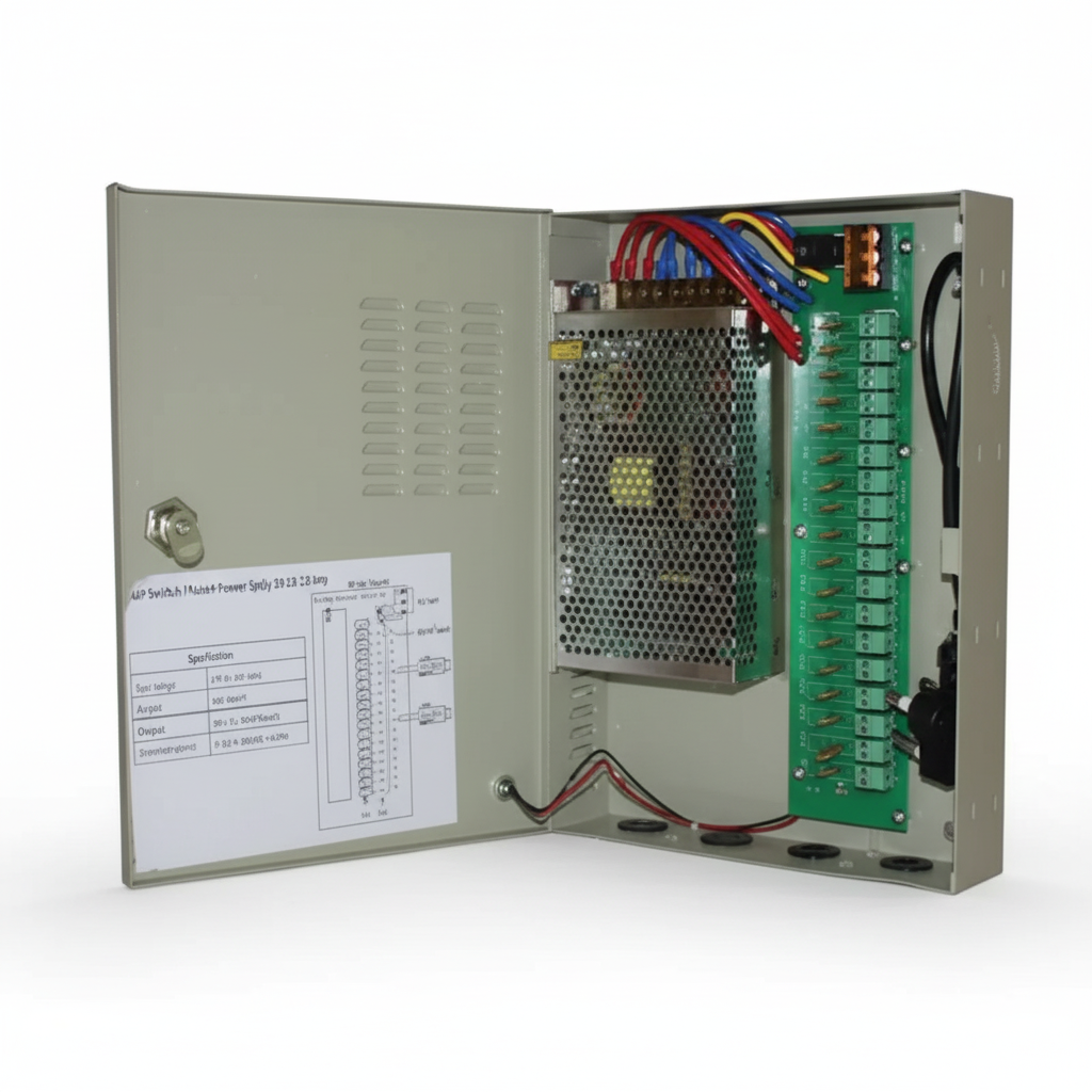 20A 18-Channel CCTV Power Supply Box 12V DC – 240W
