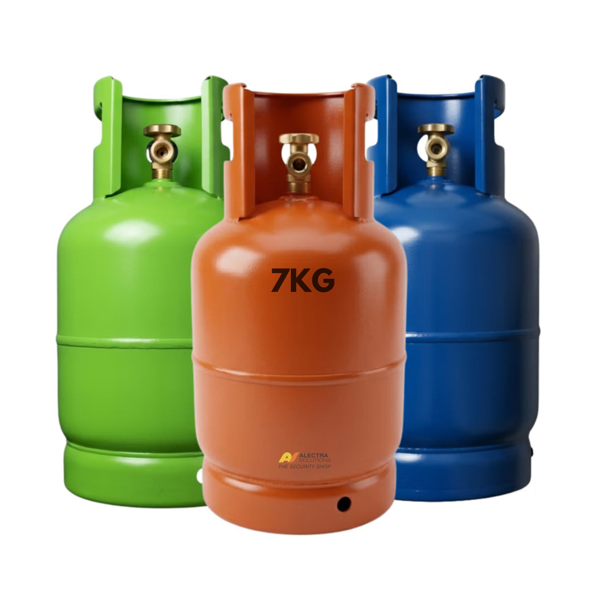 7 kg LP gas cylinders for exchange or delivery at Alectra Solutions, Pretoria