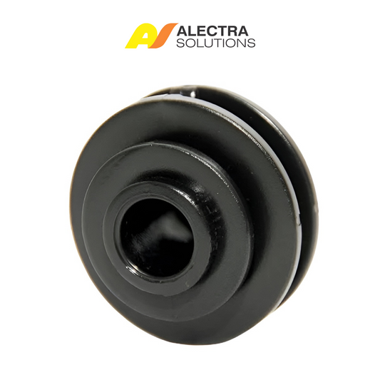 Black 4.5mm Bobbin Flat Bar Insulator for Electric Fence Installations