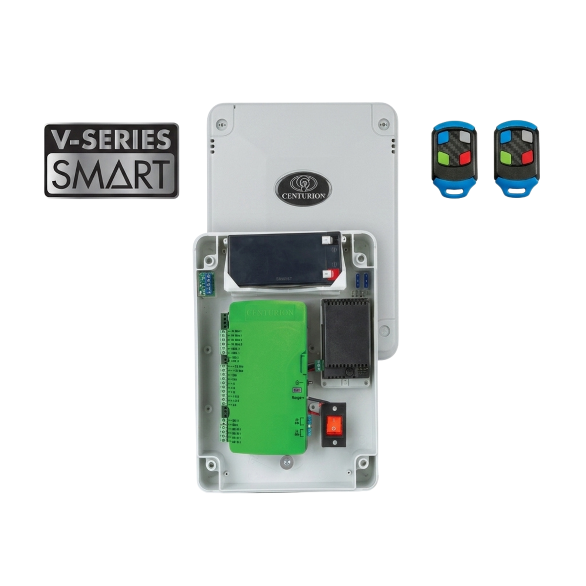 Centurion Systems Vantage Smart Controller – WiFi Enabled Swing Gate Logic with 2x Nova Remotes & Battery Backup