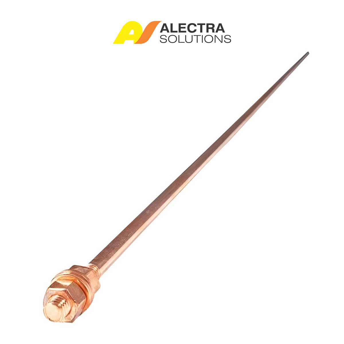Copper Earth Spike 1.2m with Nut and Washer