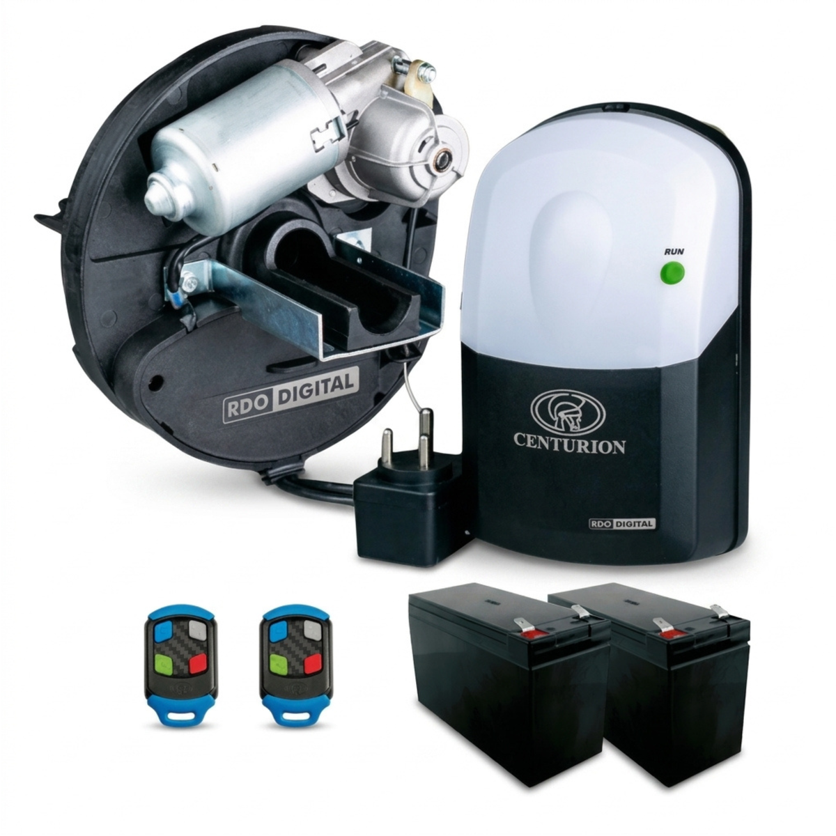 Centurion Systems RDO Digital Roll-Up Garage Motor Kit – 24V DC High-Torque System with Digital Limits & Battery Backup