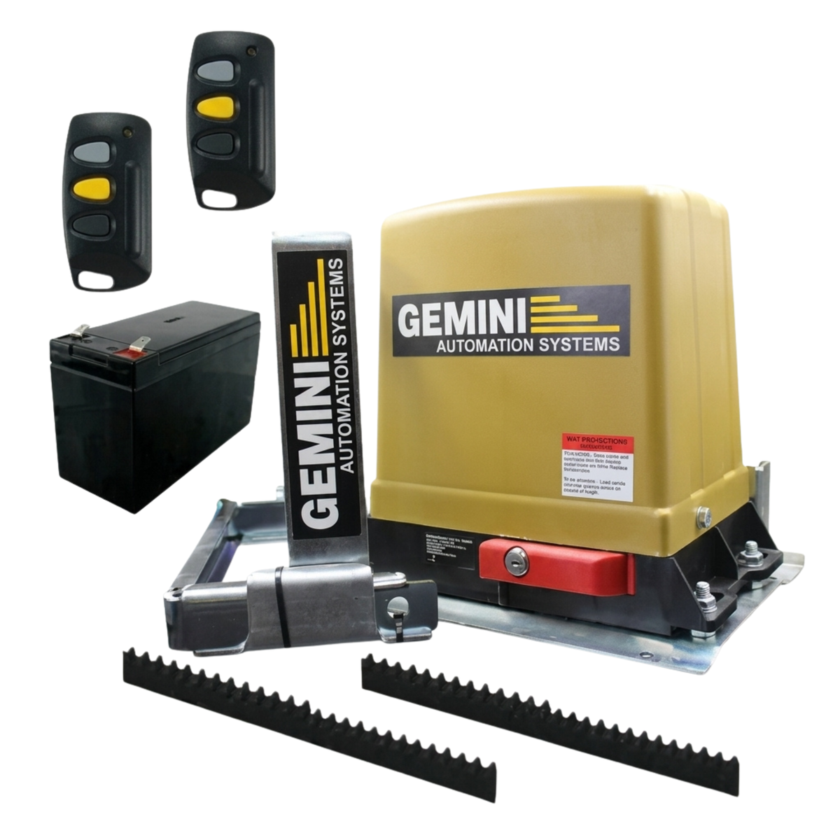Gemini Slider 12V 7Ah Gate Motor Full Kit