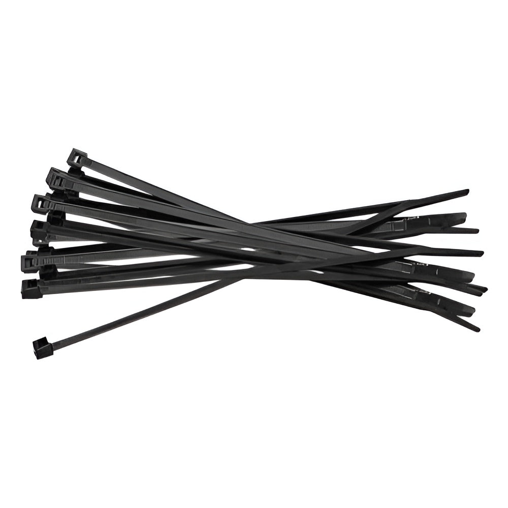 Nemtek 100mm x 2.5mm Black Cable Ties – Pack of 100 for electric fence wire