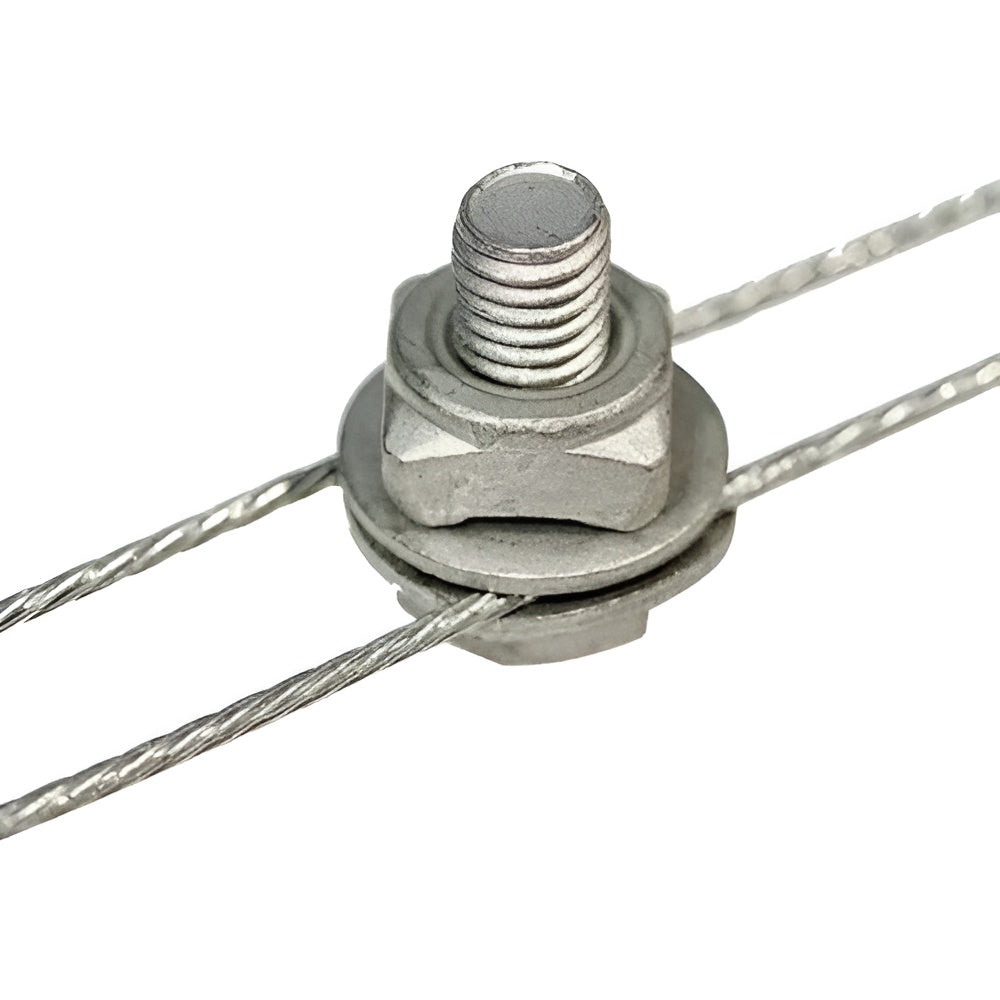 Nemtek 6mm Line Clamps – 50 Pack for Electric Fence Wire Connections