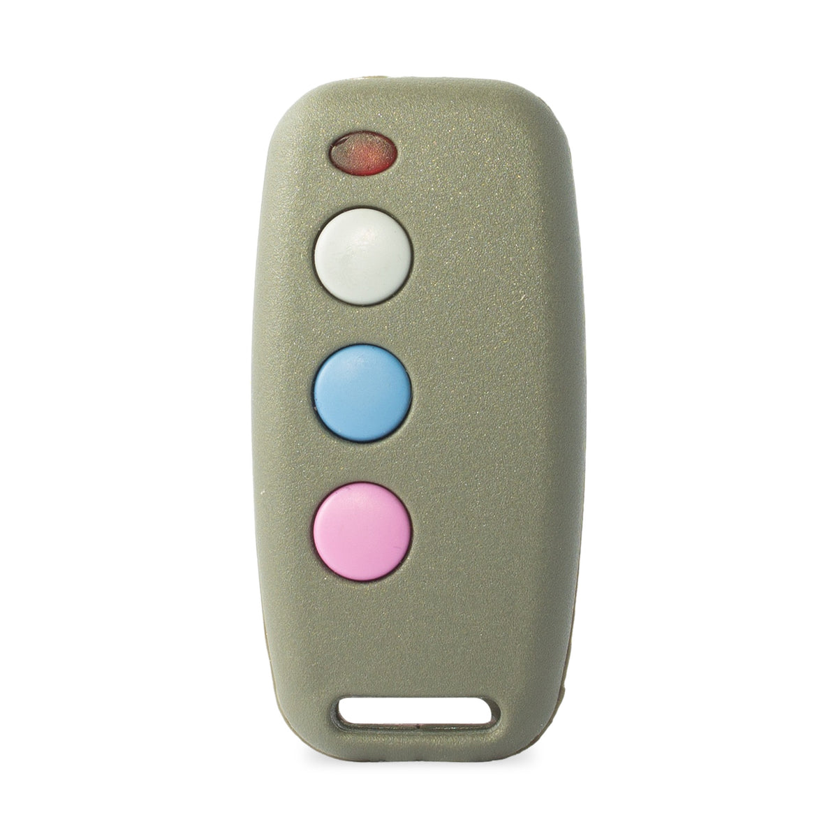 Sentry 3 button self-learning remote 403MHz, grey with white, blue and pink buttons