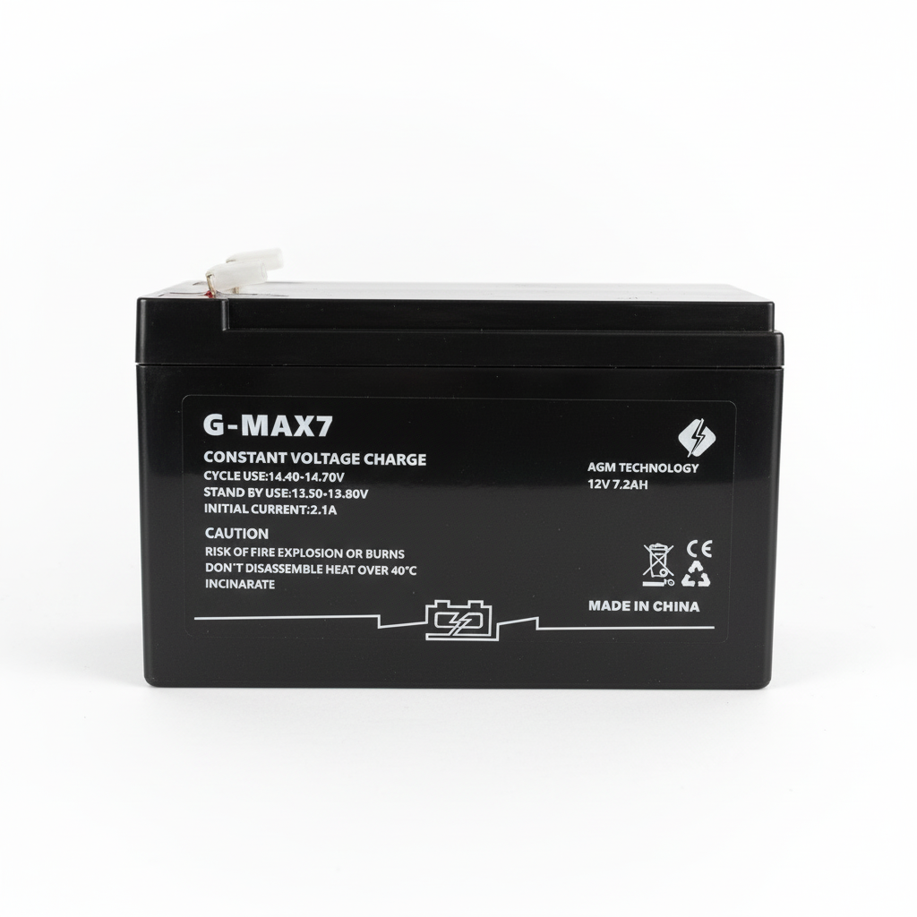 G-MAX7 12V 7.2Ah Rechargeable Sealed Lead Acid (SLA) Battery