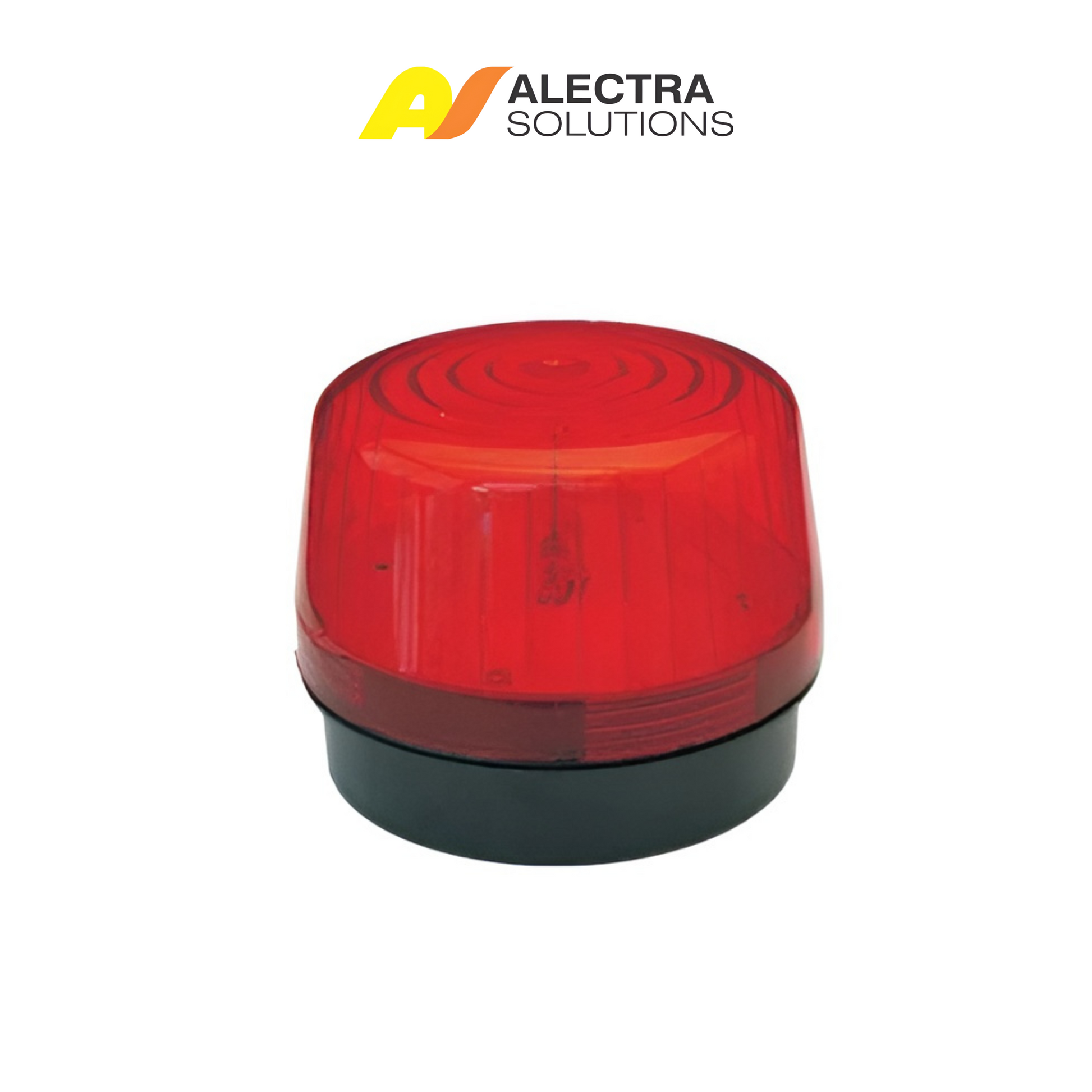 12V Red LED Strobe Light – Flashing Security Warning Beacon for Electric Fence