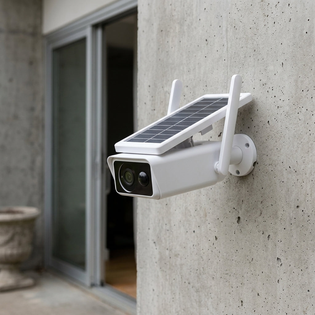 Andowl Q-A129 Solar-Powered WiFi Security Camera – Wire-Free Outdoor Surveillance with Sustainable Solar Charging & Remote Mobile Access