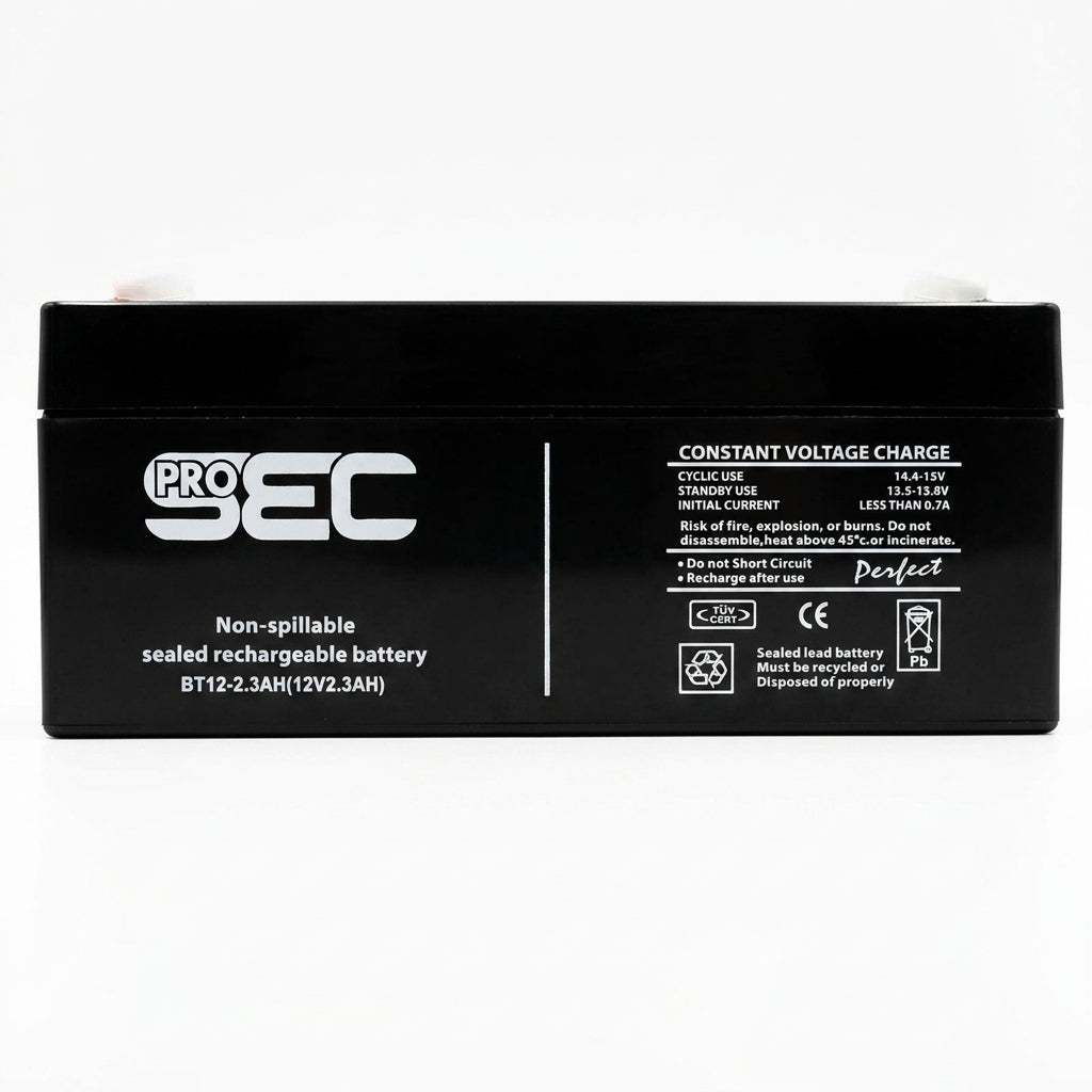 ProSec 12V 2.3Ah Rechargeable SLA Battery – Sealed Lead Acid Backup Battery for Gemini Sectional Garage Motor