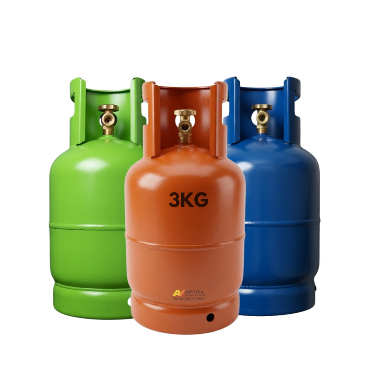3 kg LP gas cylinders for exchange or delivery at Alectra Solutions, Pretoria