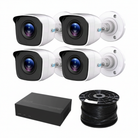 HiLook by Hikvision 4-Channel 2MP Full HD CCTV Security Camera Kit Complete 4-Camera Wired Surveillance System