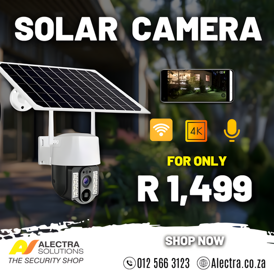 4k Solar Wifi Security Camera Available Online at Alectra Solutions