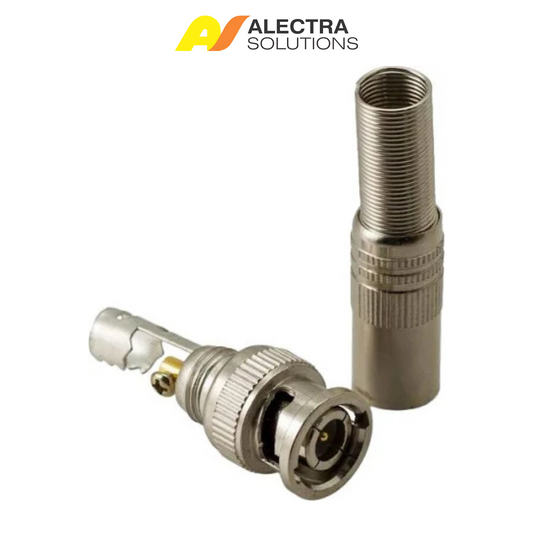 BNC male screw‑type connector for RG59 CCTV coax cable
