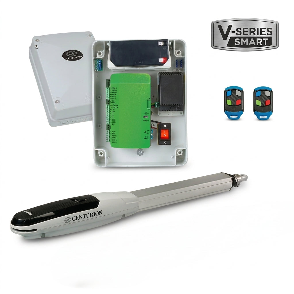 Centurion Systems Vantage Smart 500 Single Swing Gate Motor Kit – WiFi Enabled, 500kg Heavy-Duty Capacity with 2x Nova Remotes