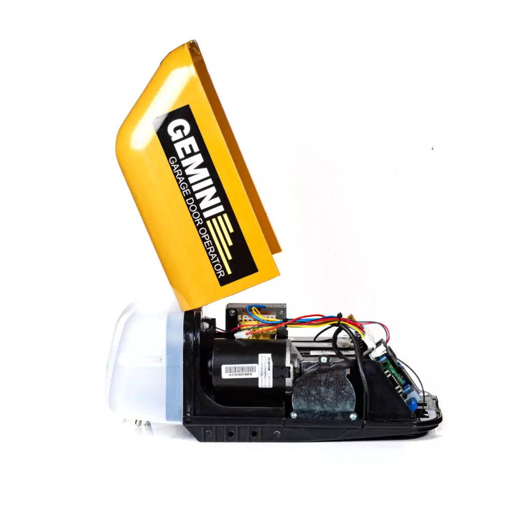 Gemini Sectional Garage Door Motor Kit – 24V DC High-Torque Operator with Heavy-Duty Rail, Battery Backup & 2x Remotes