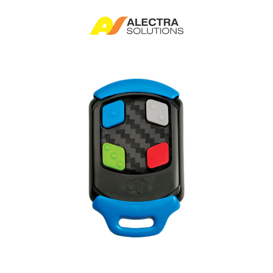 Nova 4 button remote, sold at Alectra Solutions. Remote for gate motor, and garage motor
