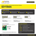 Sentry 1 channel receiver quick guide 3 of 4: settings