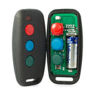 Sentry 3 button binary remote opened, circuit board and battery
