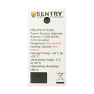 Sentry remote box specifications panel