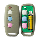 Sentry 3 button learning remote opened, circuit board and battery