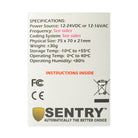 Sentry 3 channel receiver carton specifications