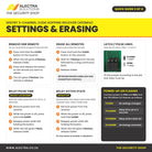 Sentry 3 channel receiver quick guide 3 of 4: settings and erasing