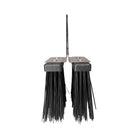 Sliding gate brushes from the front, stainless steel brackets with black bristles