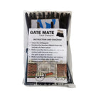 Sliding gate brush pair in its pack, with the fitting instructions