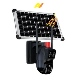 4K Dual Screen Solar CCTV Surveillance Camera
