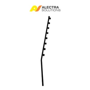 8 Wire Angle Square Tube Black