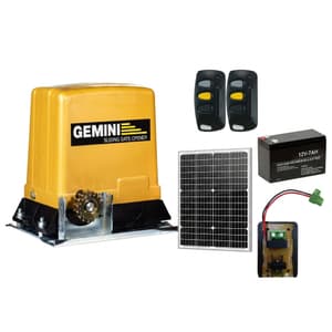 Gemini 12V Sliding Gate Motor Solar Kit