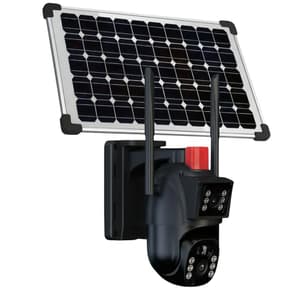 4K Dual Screen Solar CCTV Surveillance Camera