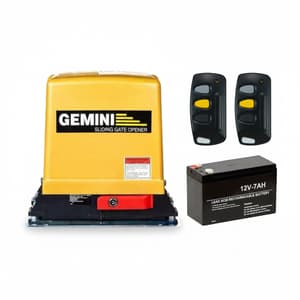 Gemini 12V 7Ah Sliding Gate Motor Kit